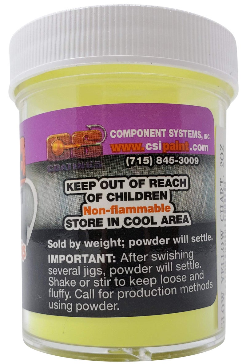 Pro-Tec OFT GLOW-YELLOW CHART PROTEC Powder Paint, 2 oz - Image 5